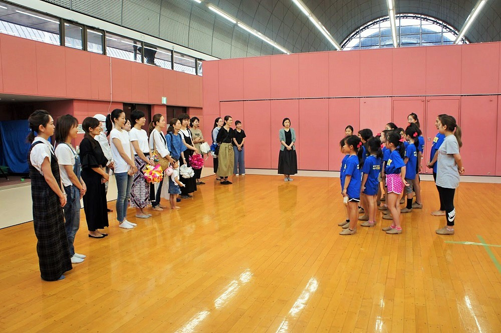 合宿でのお礼の風景
